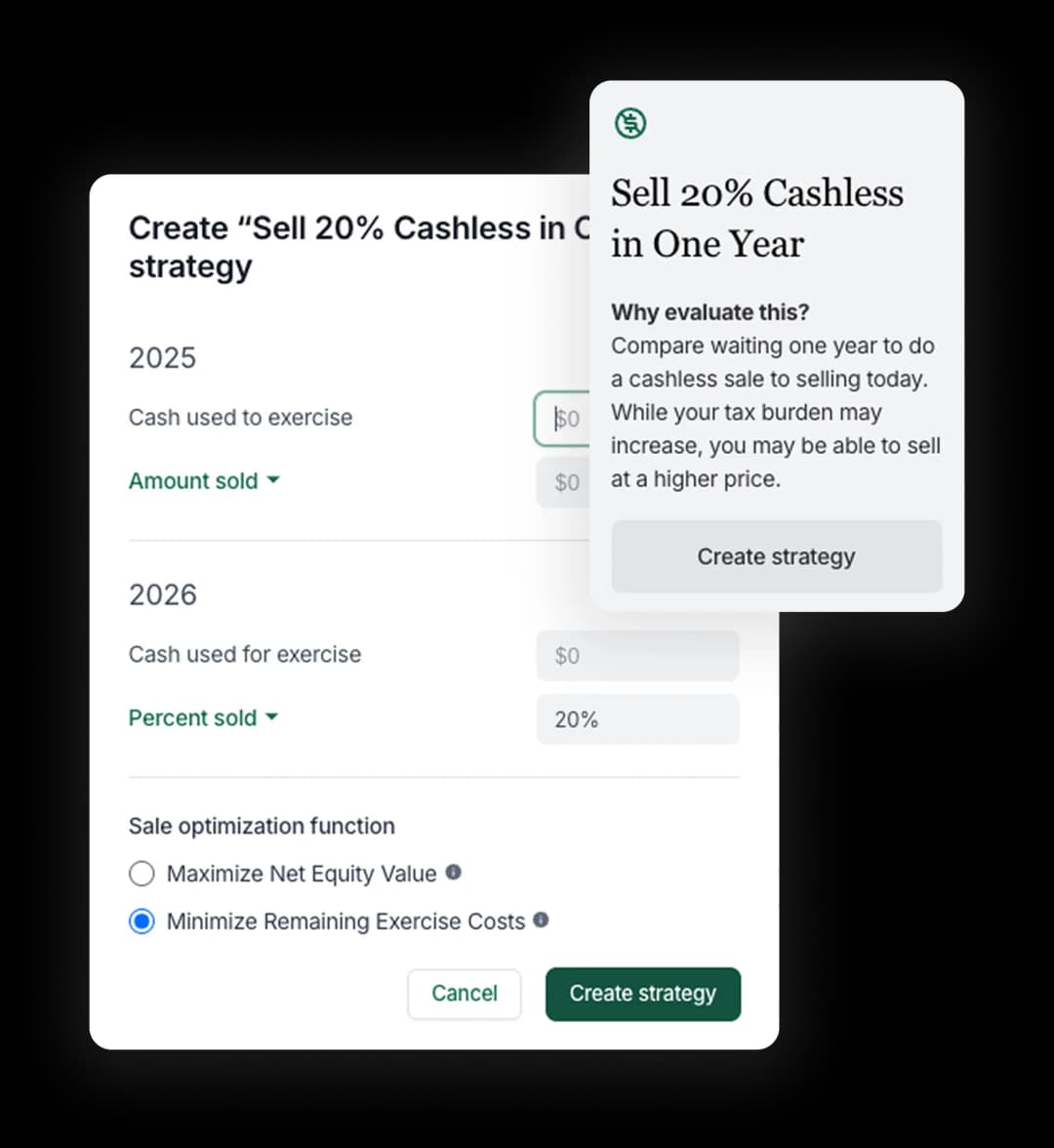 One-click strategy creation